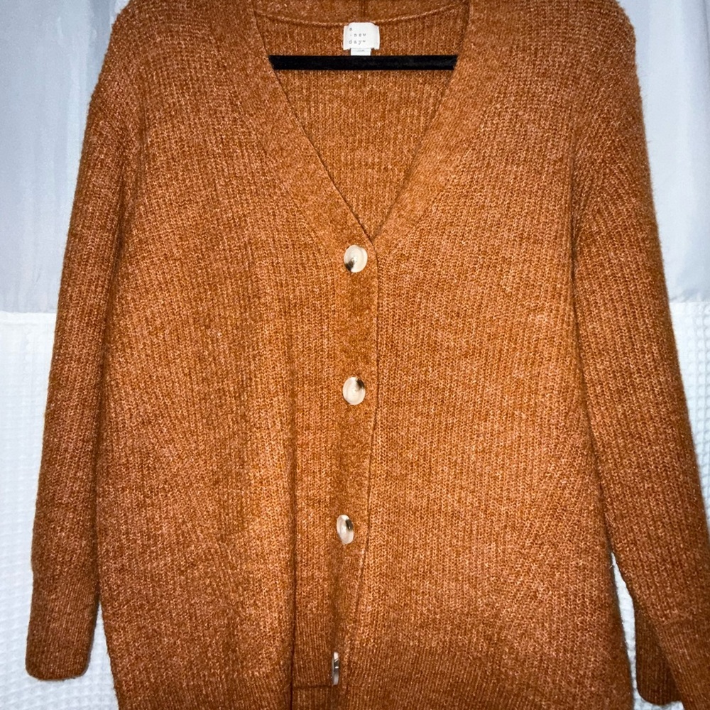 Women's Cozy Knit Sweater - Rust